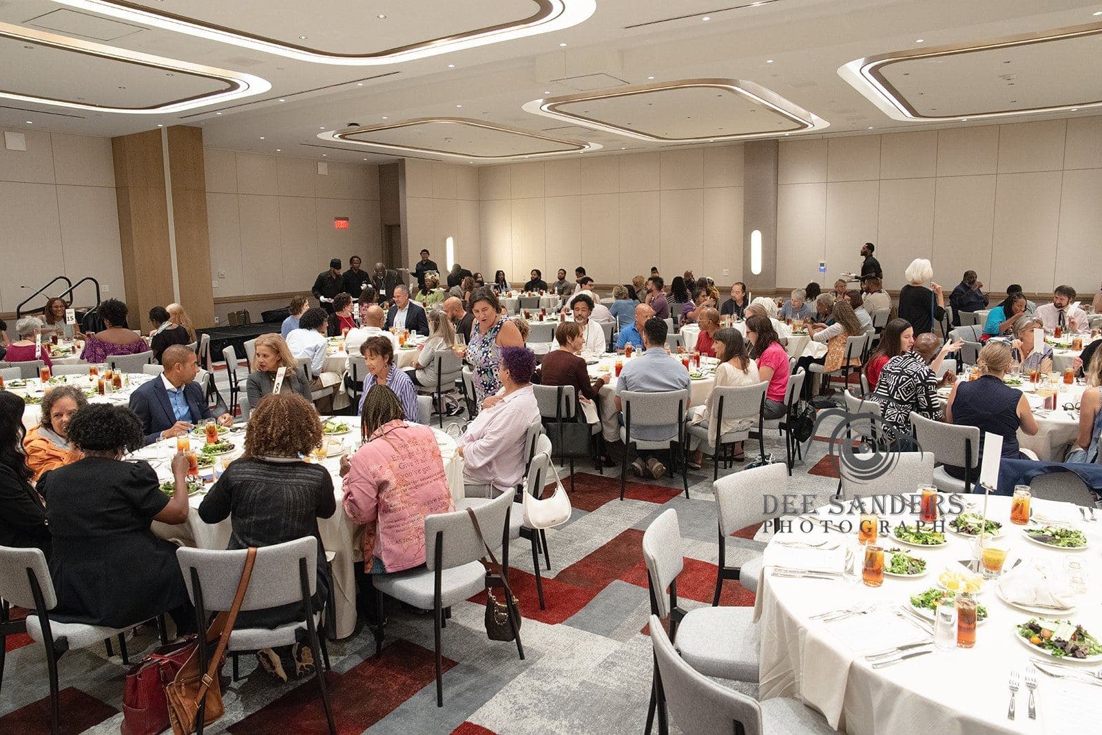The ballroom full during the Saturday dinner