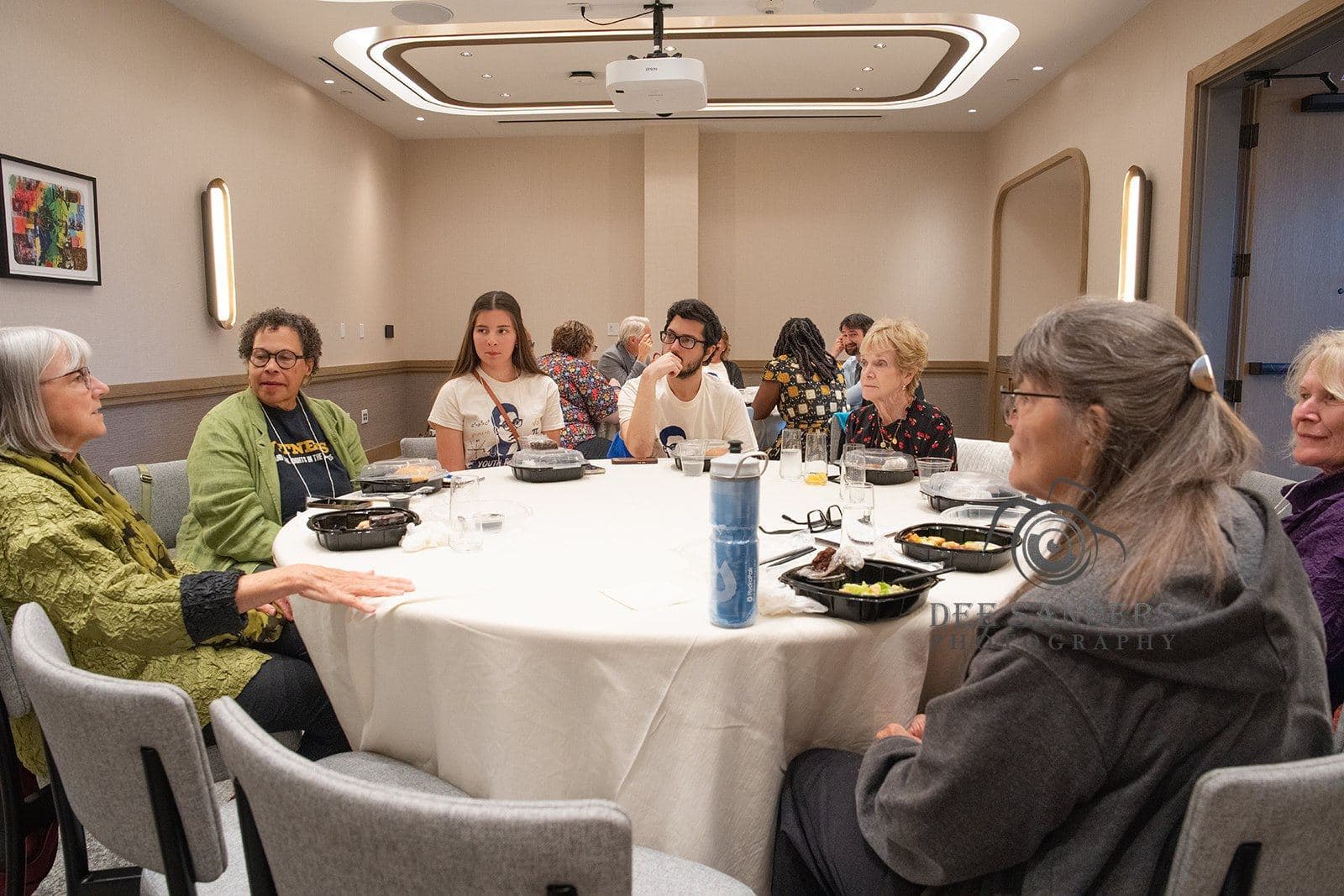 Workshop participants around a round table