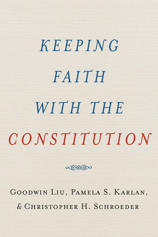 Cover of Keeping Faith with the Constitution